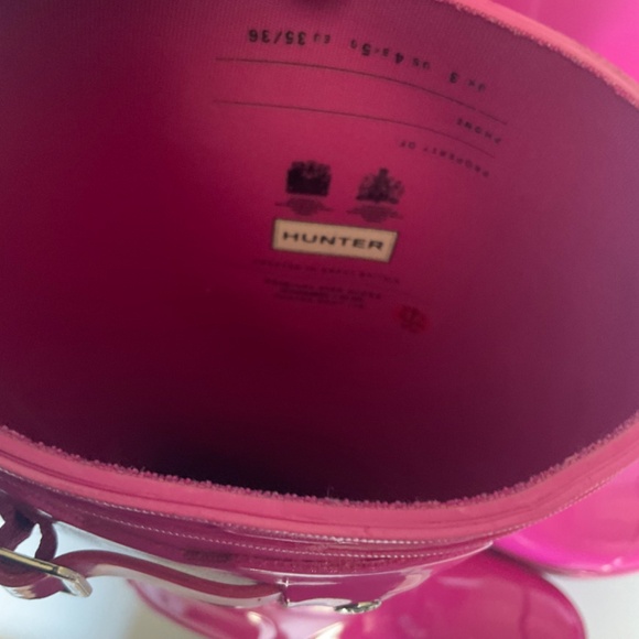 Original Kids Gloss Pink Hunter Boots kids size 4/5 women’s size 5 - Picture 5 of 16